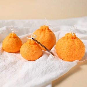 orange shape candle